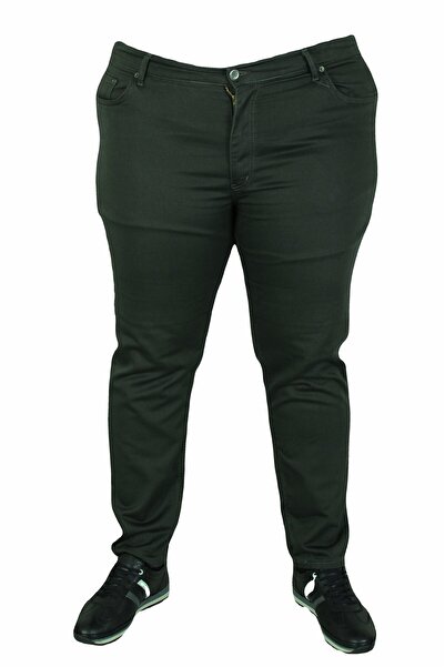 MocGrande Big Size Classic 5 Pocket Trousers Venice 11916 Haki