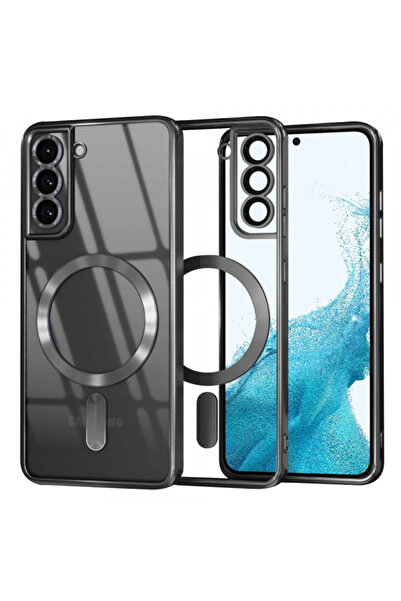 Samsung MagSafe Case for Galaxy S22 5G S901, Techsuit, Luxury Crystal, Black
