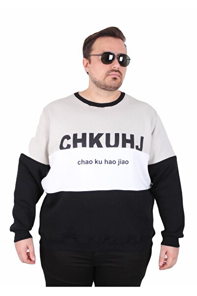 MocGrande Large Size Crew Neck 3Ip Sweat Chao Ku 25721 Gray