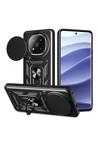 Xiaomi Husa pentru Redmi Note 14 Pro+ 5G, Techsuit, CamShield, Neagra