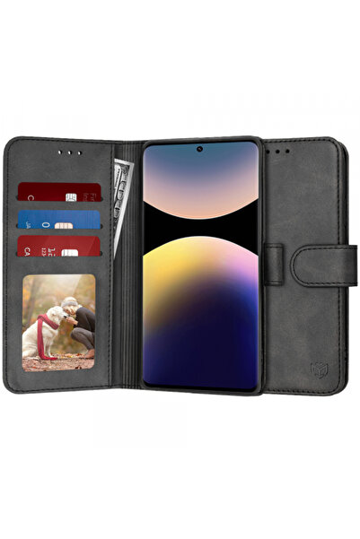 Xiaomi Husa pentru Redmi Note 14 Pro 4G, Techsuit, Diary Book, Neagra