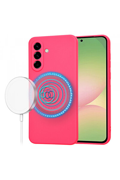 Samsung Калъф MagSafe за Galaxy A56 A566, Techsuit, SoftFlex, Тъмно розов