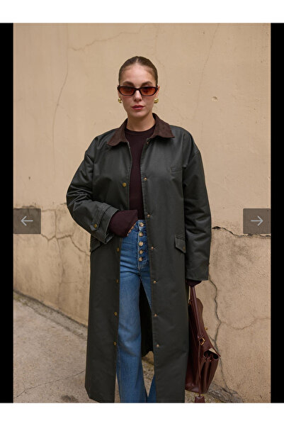 Bak'ap Premium Trend Wind Waterproof Velvet Collar Trench Coat