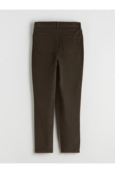 LC Waikiki Dar Fit Kadife Kadın Pantolon