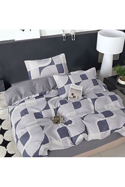 naniland.ro Lenjerie de pat fara elastic 4 piese Canva XF019