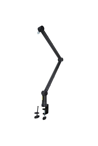 PULSE Boom-Arm microphone stand black with desk mount MBA001