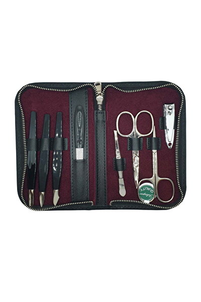 DUP Manicure set, (Solingen), consisting of 8 pieces, nickel-plated