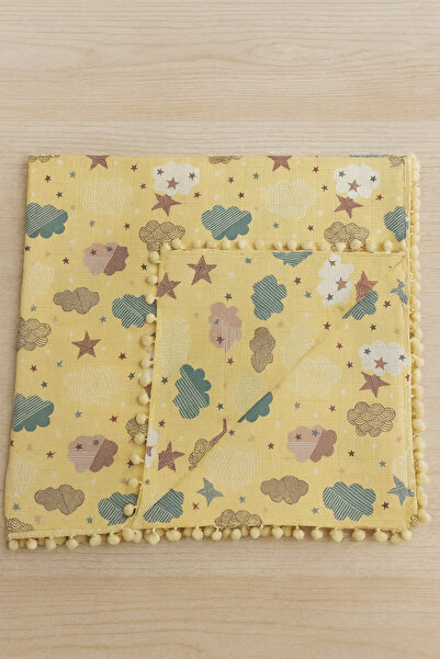 MUSGEM Multi-Purpose 100% Cotton Double Layer and Double-Sided Muslin Baby Cover & Baby Blanket 80X90