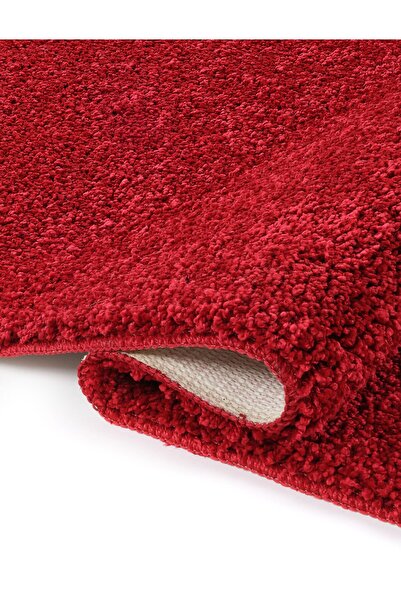 EUROBANO Shaggy Oval 2-Piece Bath Mat Set 60X100-60X50 100% Natural Latex Non-Slip Base Washable Bathroom Set