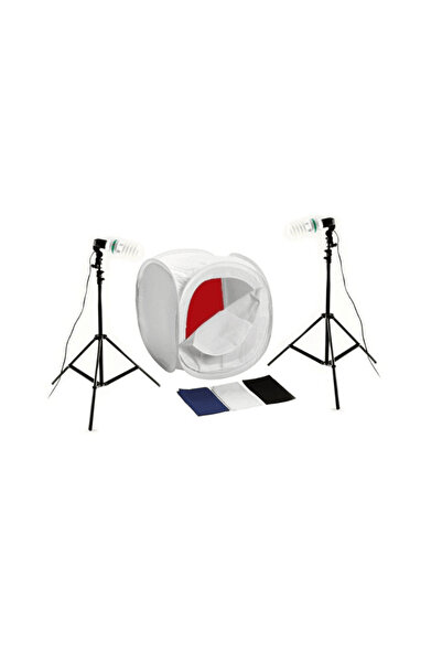 Generic Kit cort fotografie produs 100cm + stativ 190cm + bec 85W