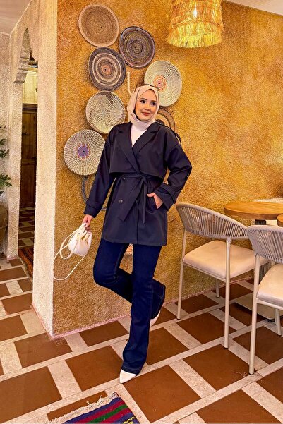 EBRUTESETTÜR Premium Trench Coat with Belted Epaulet Detail