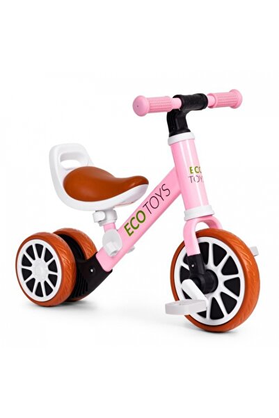 Ecotoys Bicicleta 2 in 1 cu pedale detasabile LC-V1307N - Roz