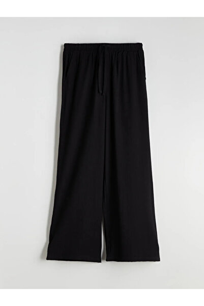 LC Waikiki Beli Lastikli Dokulu Geniş Paça Kadın Pantolon