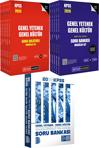 Benim Hocam Yayınları 2026 KPSS Tüm Dersler Tamamı Çözümlü Soru Bankası - Lis...