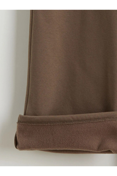 LC Waikiki Beli Lastikli Baskılı Geniş Paça Kadın Eşofman Altı