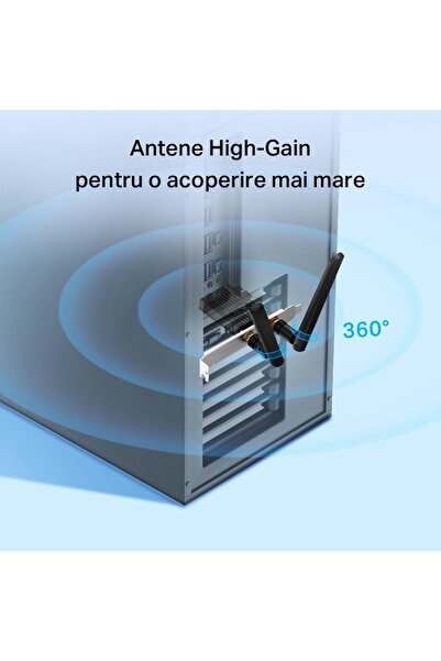 TP-LINK Placa de retea Archer TX55E, AX3000, Dual-Band, Wi-Fi 6, Bluetooth 5.2