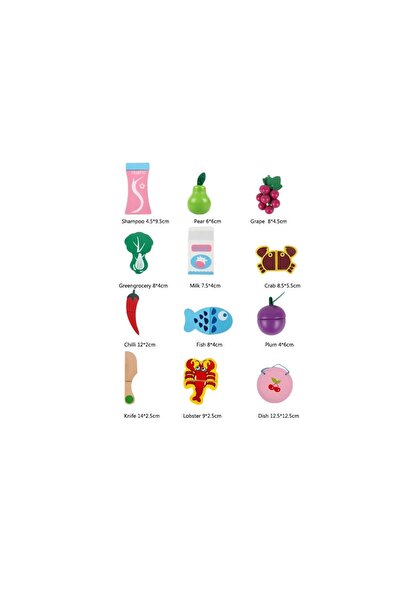 Toyska Wooden toy, Shopping cart