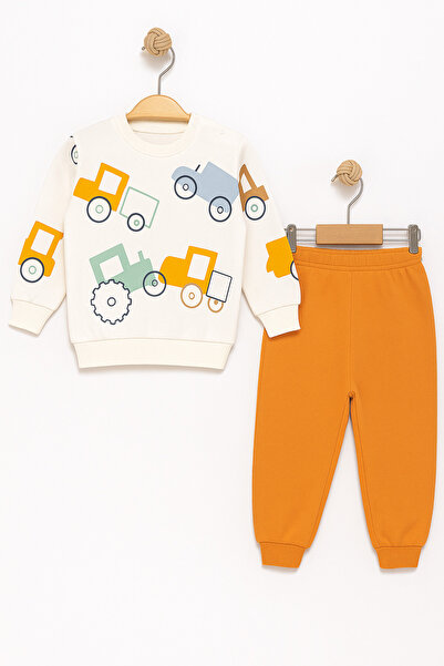 Le Touche Baby Boy Patterned Cotton 2-Piece Children's Pajama Set