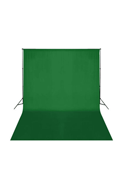 Generic Photo studio background support kit 220cm and green background 3x6m