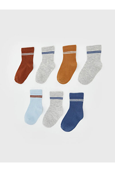 LC Waikiki Striped Baby Boy Socks 7 Pack