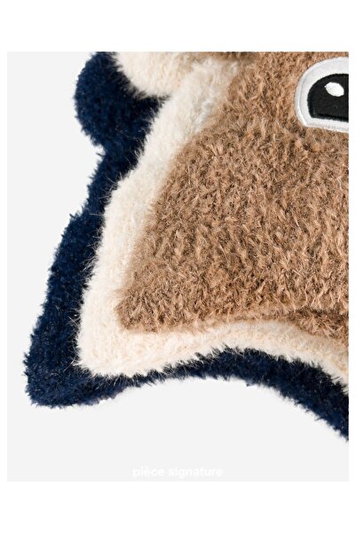 PIECE SIGNATURE Luxury, Soft Figured Beanie with Fleece Lining for Young Children (Ages 8-12)