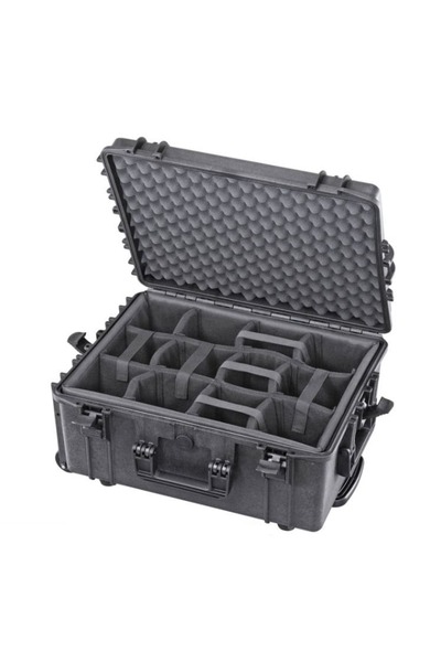 PLASTICA PANARO Твърд куфар MAX540H245CAMTR с колелца за студийно оборудване