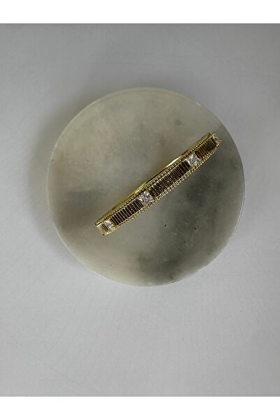 Lika Çelik kelepçe zirkon taşlı bileklik