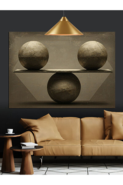 Artmeg Διακοσμητικός καμβάς Three Spheres Gravity Balance - Ξύλινος πίνακας MDF