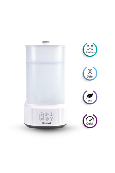 Kidwell Sterilizator cu abur pentru biberoane si accesorii cu uscator integrat PURO 2 in 1
