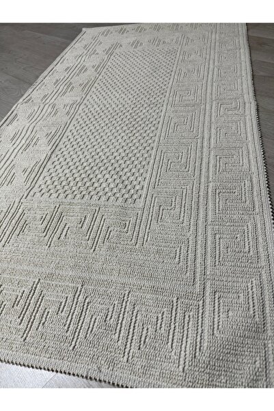 Çelsa Home Versaj Bukle Lüks Pamuklu Kilim Krem 80 x 150 cm /70 x 120 cm