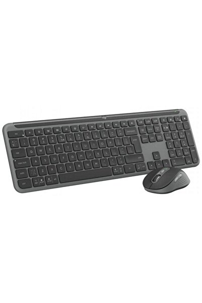 logitech MK950 Signature Slim Ασύρματο Σετ Πληκτρολόγιο και Ποντίκι, 4000 DPI...