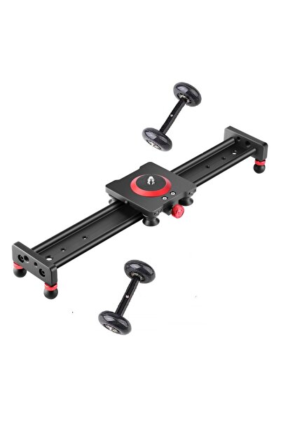 Generic Mini cărucior glisant SLDM 40cm din aluminiu pentru camere video și DSLR-uri