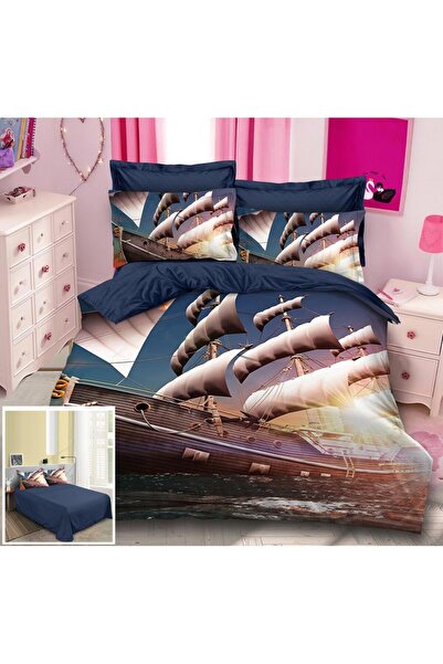 naniland.ro Bed linen without elastic 4 pieces Caribbean XF005