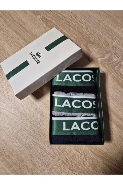 Lacoste Set of 3 men's boxer briefs, Multicolor, L