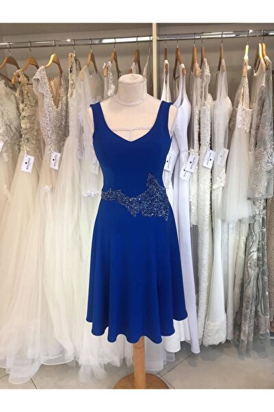 Irina Ross Royal Blue Crystal Dress