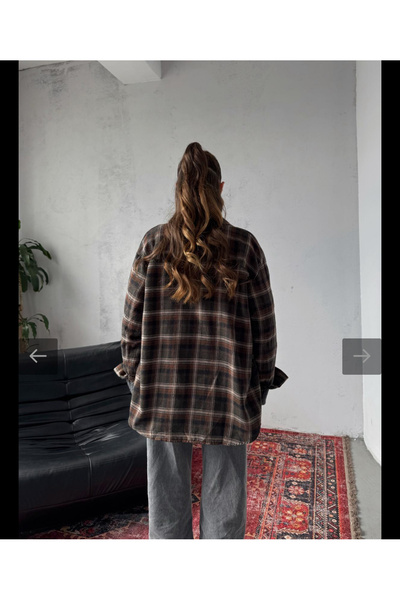 Bak'ap Premium Trend Καρό Καφέ Χειμερινό Πουκάμισο