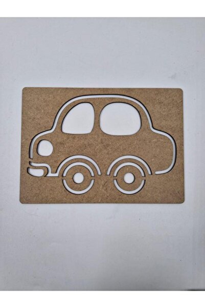 Mu Art Ahşap 10 قطع من أنشطة الرسم الخشبية للسيارات من مونتيسوري، فن النشاطات...