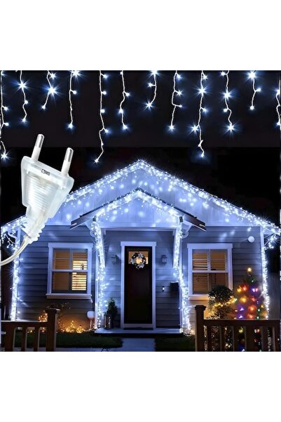 OEM Lumini LED de Crăciun cu țurțuri/franjuri, 20 m, 430 LED-uri, 8 moduri, a...