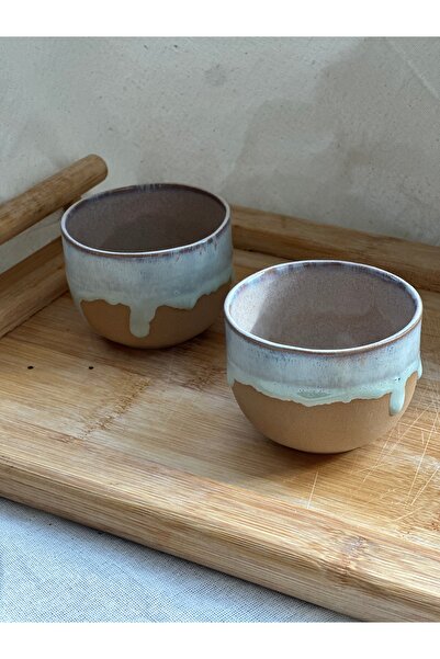 Vaveyla Sanat Özel Tasarım Dökümlü Sırlı Stoneware Fincan | 2'li Kahve Seti