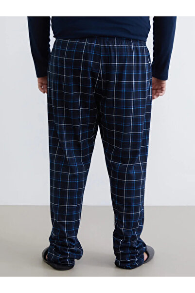 LC Waikiki Великий розмір Стандартний крій Картатий чоловічий піжамний штани