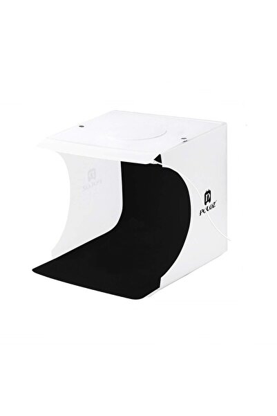 PULUZ Cort LED pentru fotografie de produs 20cm cu 20 LED-uri și 6 fundaluri