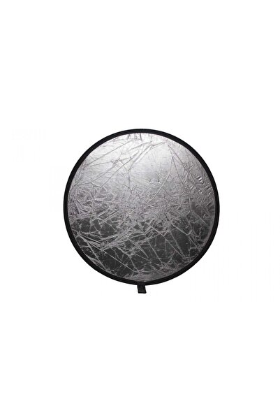 Generic Hotă rotundă 2 în 1 alb-argintiu 50 cm