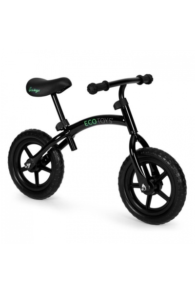Ecotoys Bicicleta fara pedale cu roti din spuma EVA YM-BB-13 - Negru