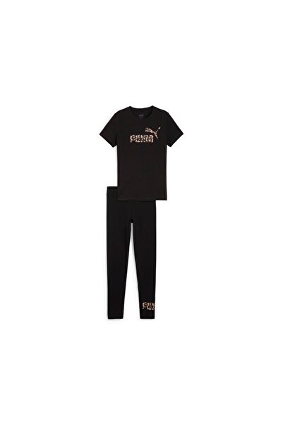 Puma Trening Animal Tee & Leggings Set