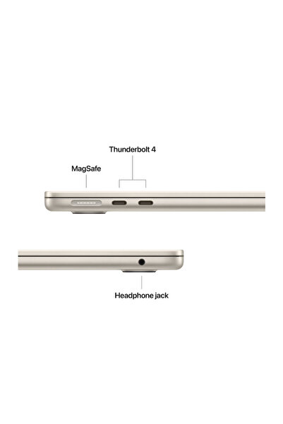 Apple Macbook Air 13.6" Retina/Apple M4 (CPU 10 πυρήνων, GPU 8 πυρήνων, Neural Engine 16 πυρήνων)/16Gb/256Gb - Star
