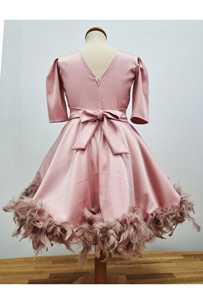 fantasialand Elegant feather dress for girls, Elegant Angel model, pink