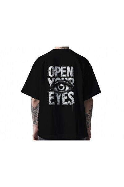 Koi Art Design Ανοίξτε τα Μάτια σας / Υπερμεγέθες Μπλουζάκι Unisex / 95% Βαμβ...