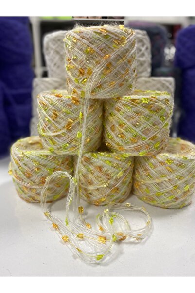 göçer خيط حياكة يدوي بلون كريمي متعدد الألوان بتصميم فراشة، 600 جرام