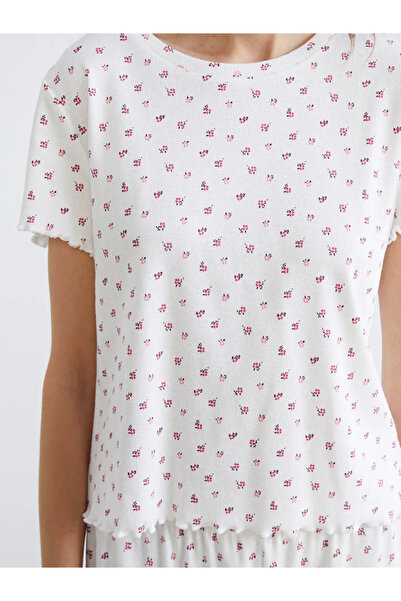 LC Waikiki Crew Neck Floral Women's Pajamas Set