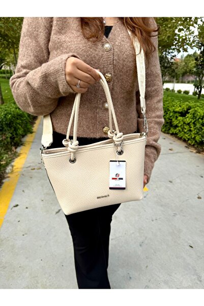 Just Polo Women's New Season Soft Leather 4-Compartment Adjustable Strap Luxury Hand and Shoulder Bag Shopper